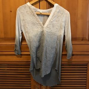 NWT Anthropologie Stitched Ombré Popover